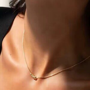 14K Gold Filled Snake Bone Necklace